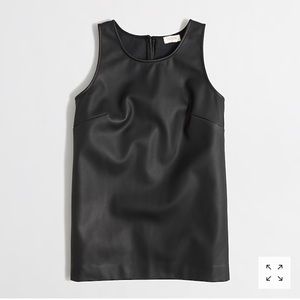 Jcrew faux leather shell nwot
